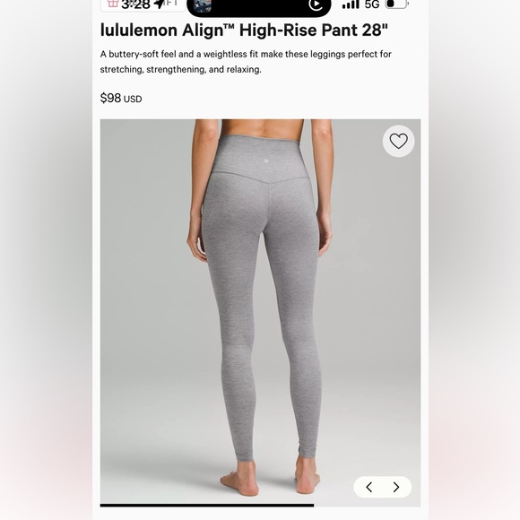 lululemon Align™ High-Rise Pant 28" - Picture 10 of 13